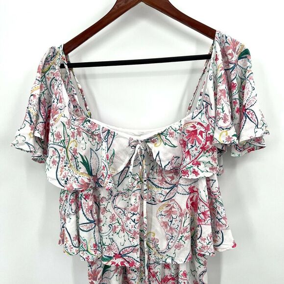 L*Space Paisley Perfect Seaside Romper Large - Picture 3 of 6